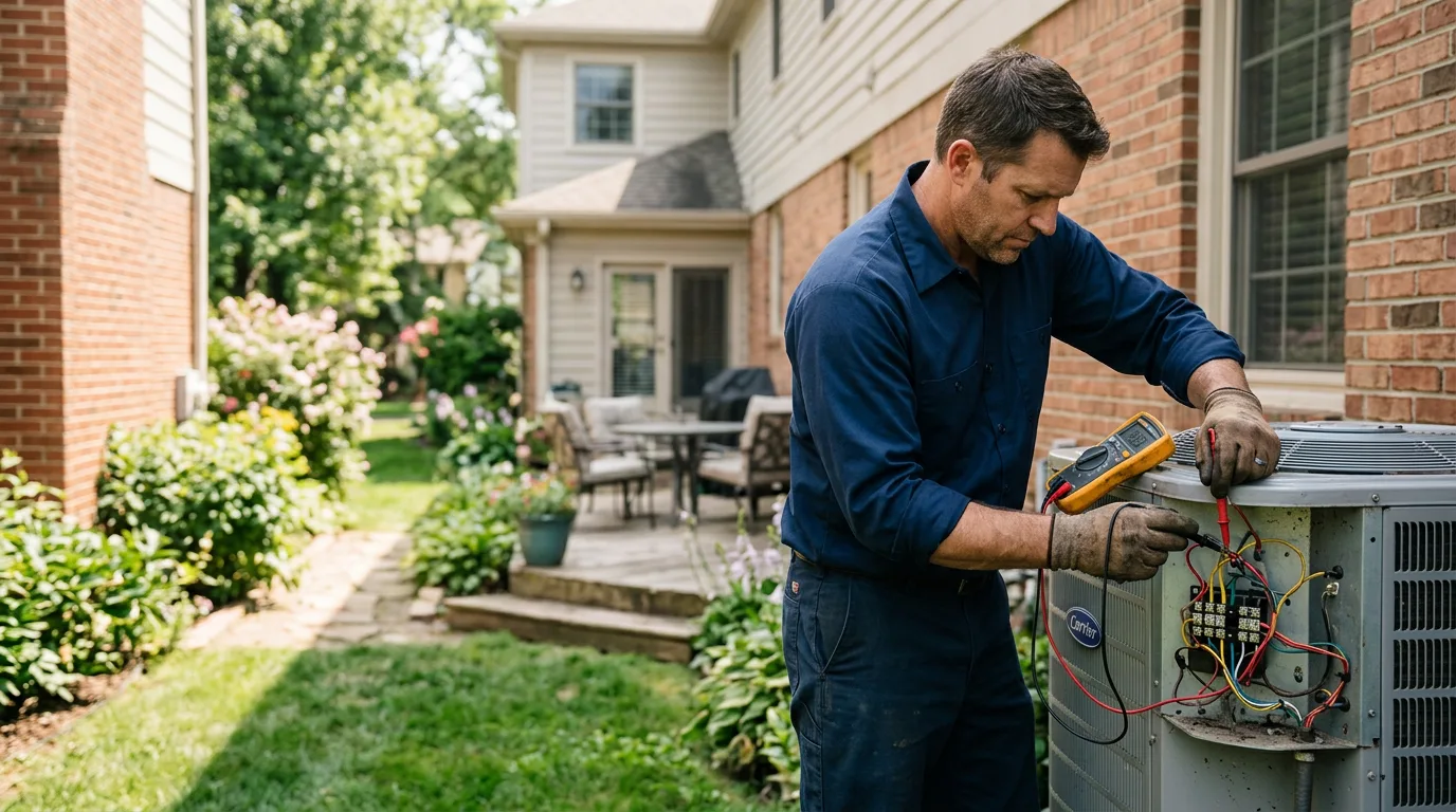 HVAC technician working near Vienna, VA